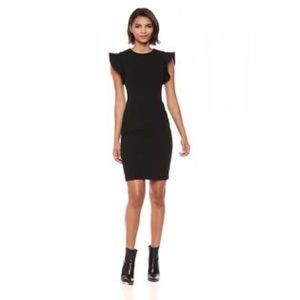 Calvin Klein Ruffle Sleeve Sheath Dress